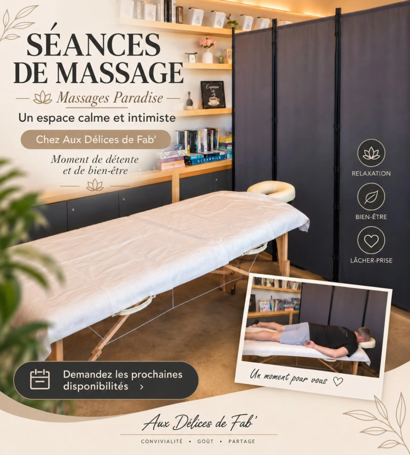 Nouvelle activité du mardi – Massage Paradise
