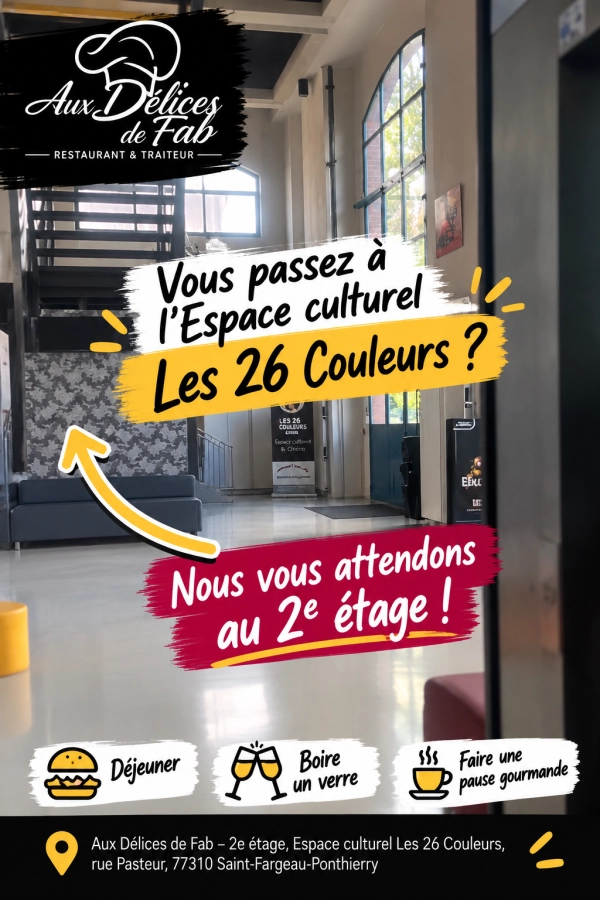 🎨 Demain, vous avez décidé de passer à l’Espace culturel Les 26 Couleurs ?…